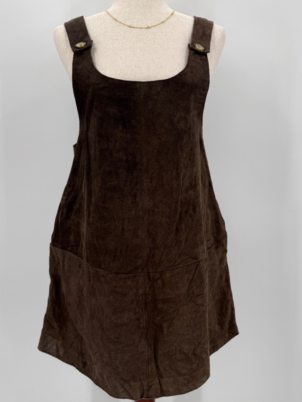 Free People Suede Dress 90s Grunge Boho Western Whimsygoth Cowgirl XS